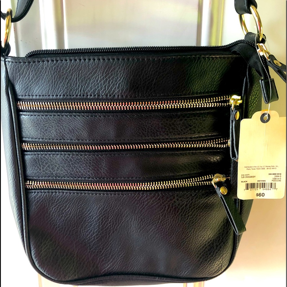 St. Johns bay black crossbody bag NWT